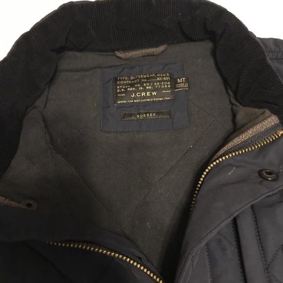 J.crew Men’s quilted blue Sussex jacket - Picture 2 of 8